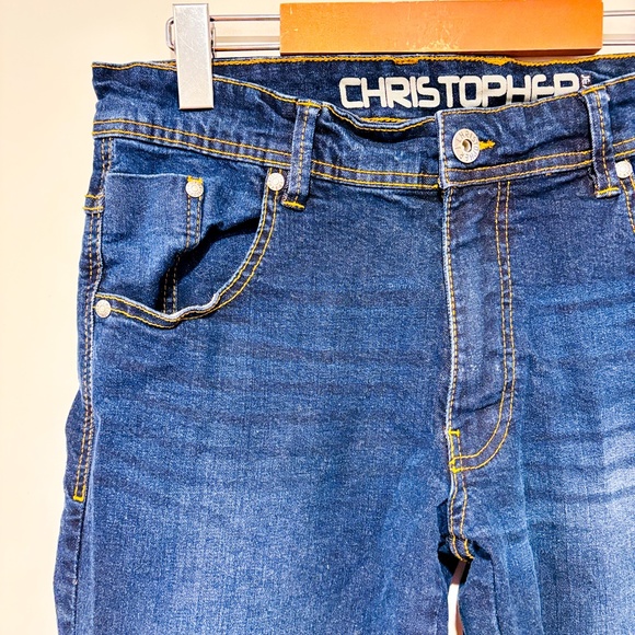 CHRISTOPHER JEANS Dark blue straight leg jeans - Picture 6 of 11